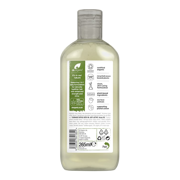 Dr Organic Hemp 2 in 1 Shampoo 265ml